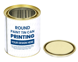 Printed Paint Tin Can 1 Litre Lacquered - Lever Lid (Φ113)